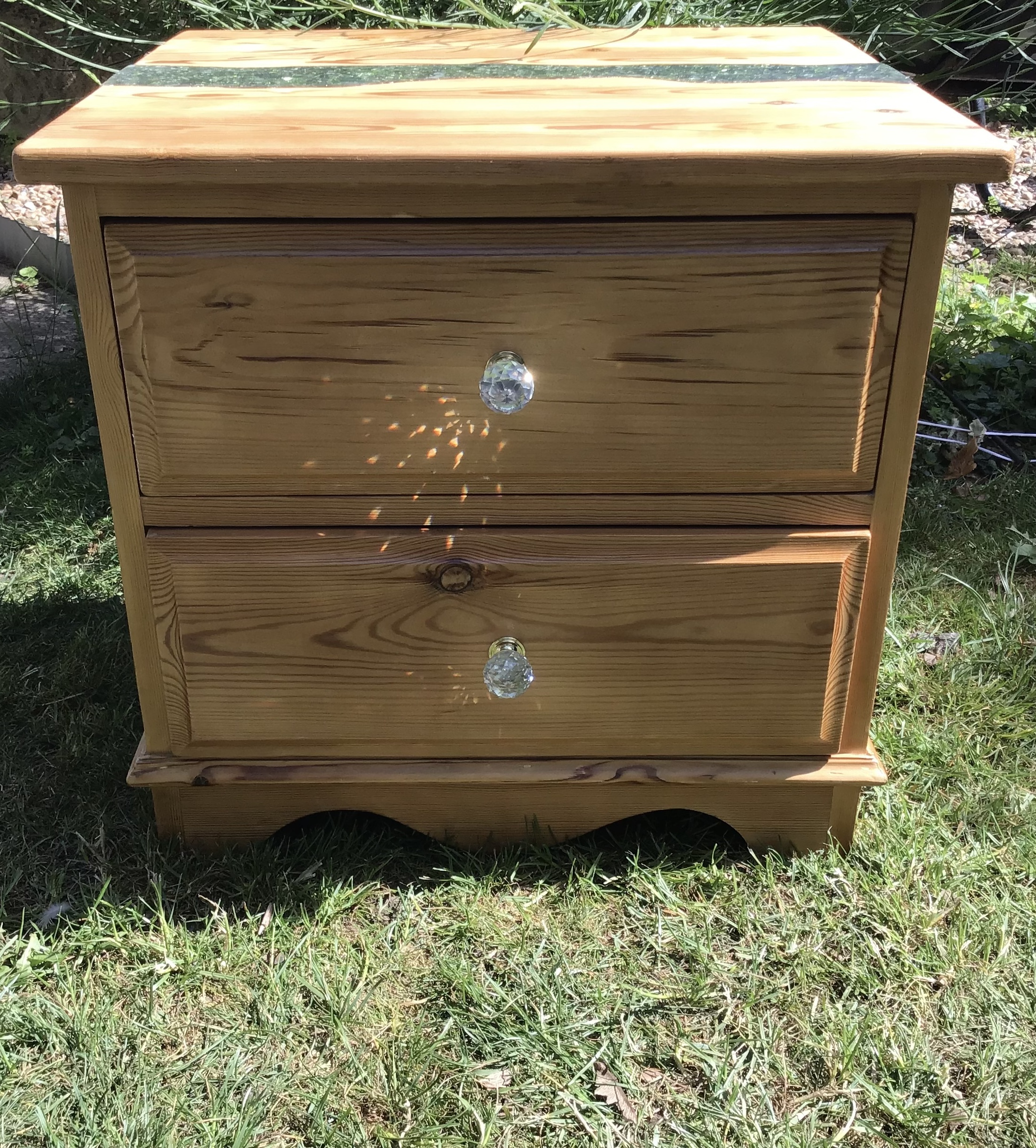 Upcycled Pine Drawers with River - Image 3
