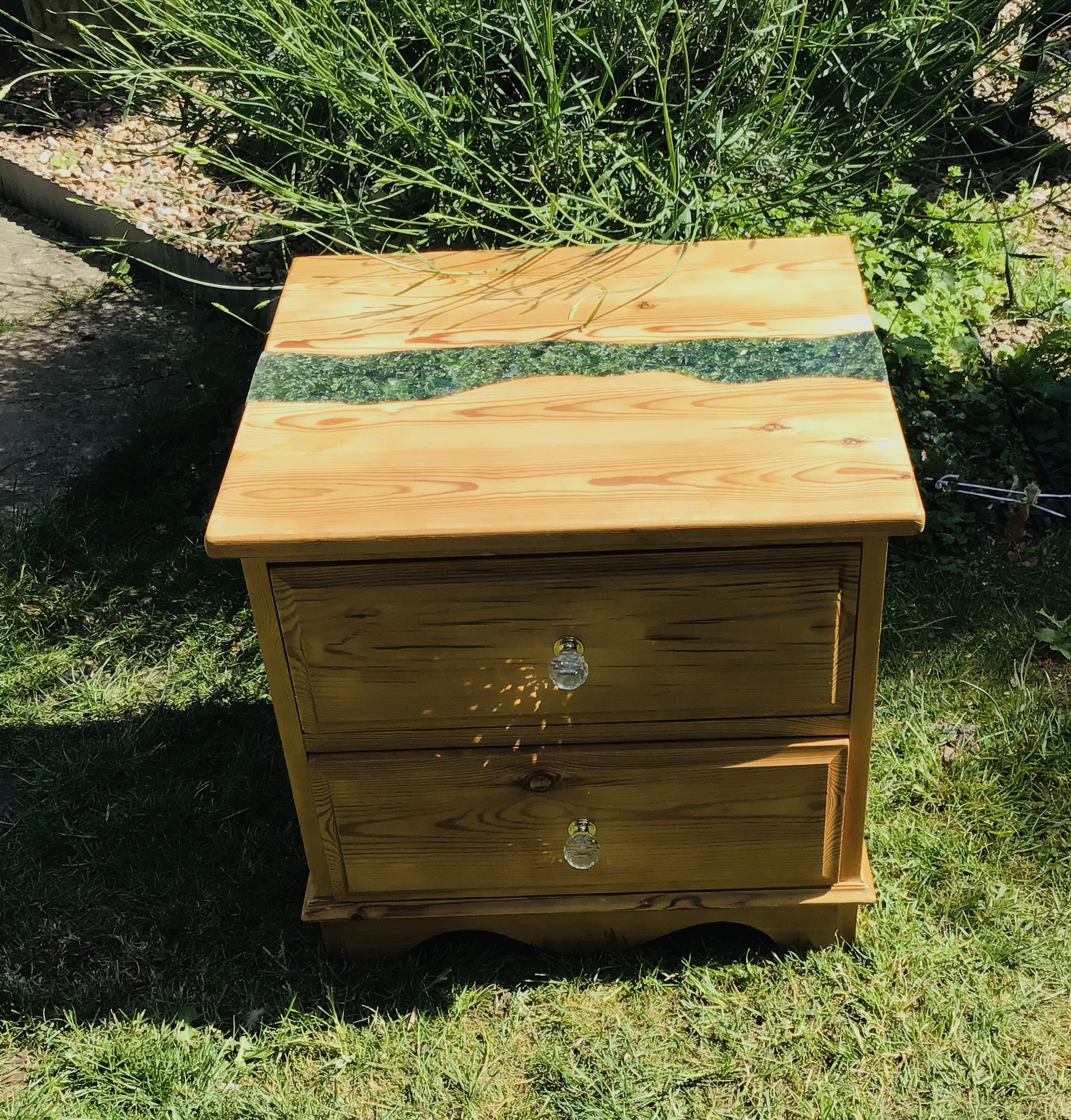 Upcycled Pine Drawers with River - Image 4